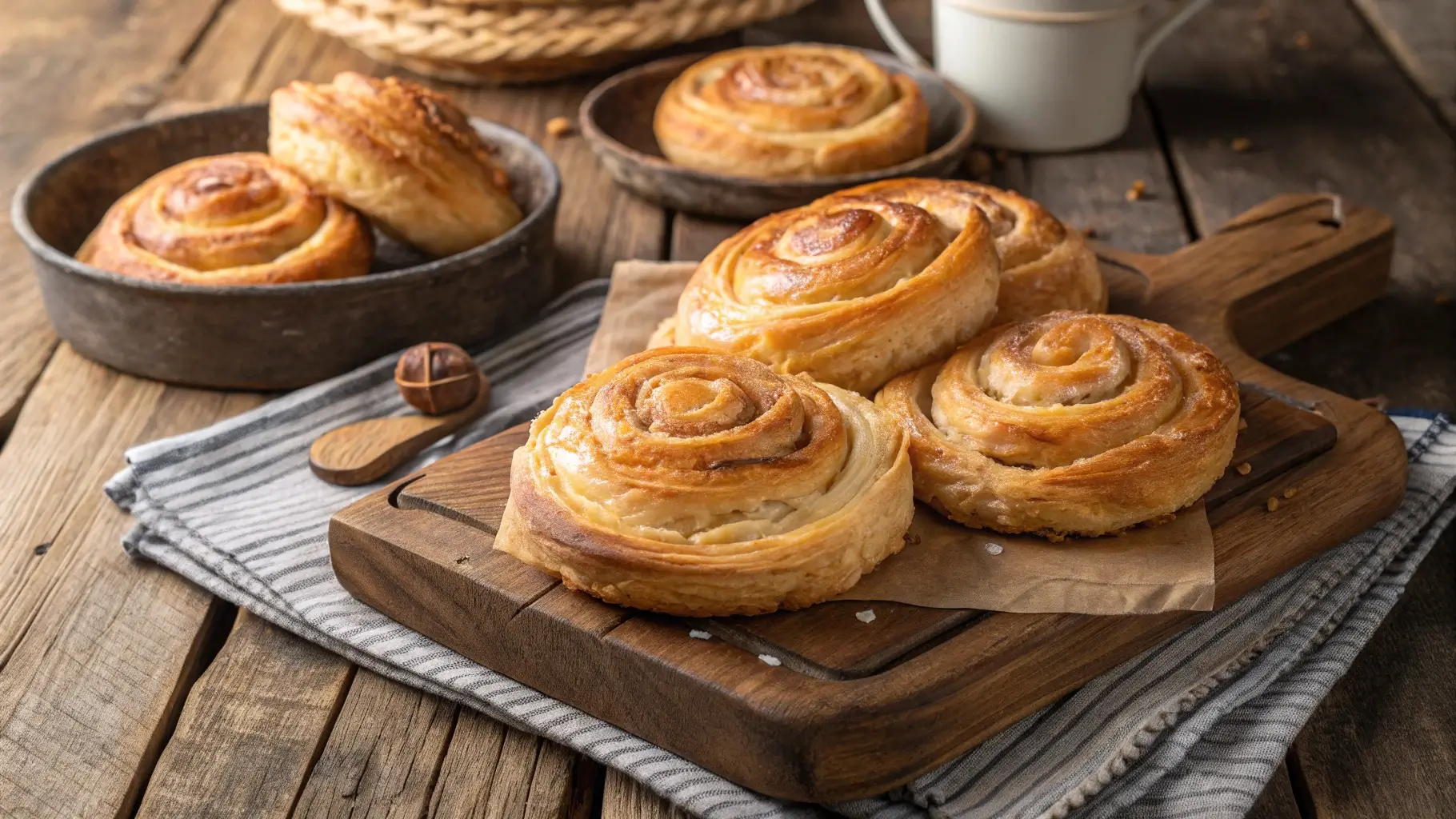 Freshly baked gipfeli recipe with flaky Swiss croissants