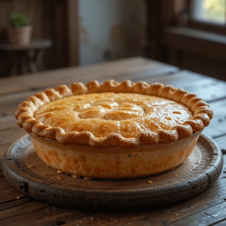 Freshly baked Charley Pride Pie with golden crust
