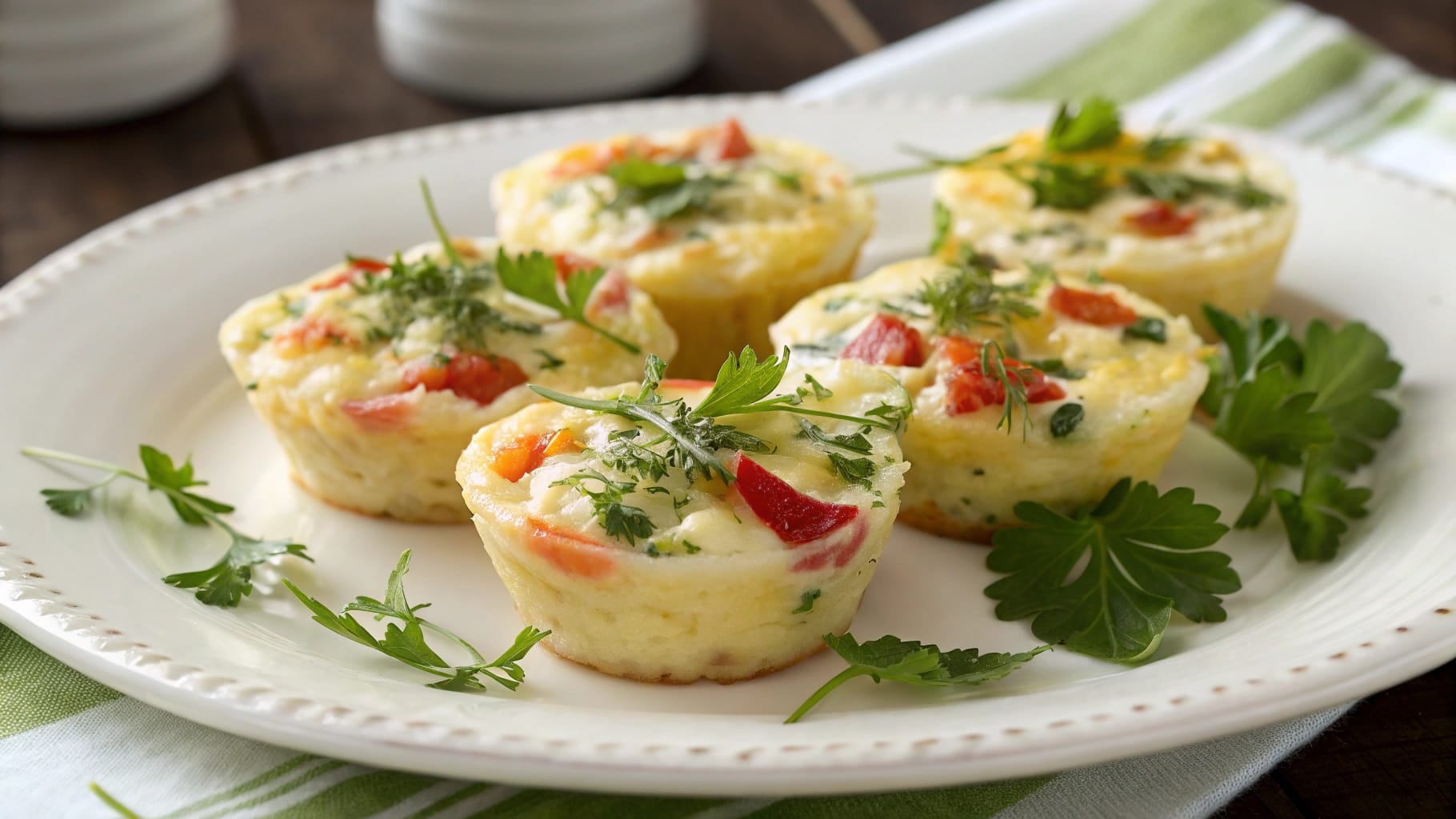 Delicious baked egg white bites