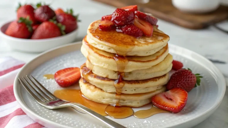 Delicious mini pancake stack