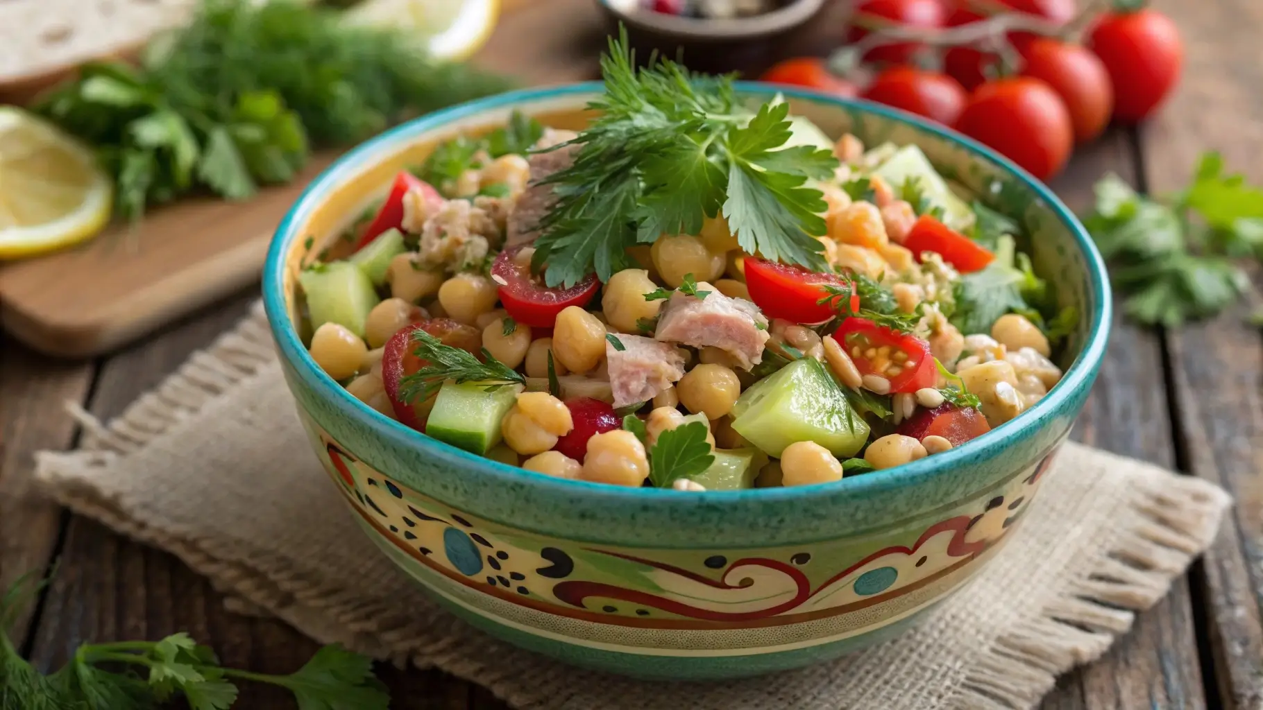 Chickpea Tuna Salad Vegan