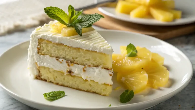 Slice of Pineapple Paradise Cake