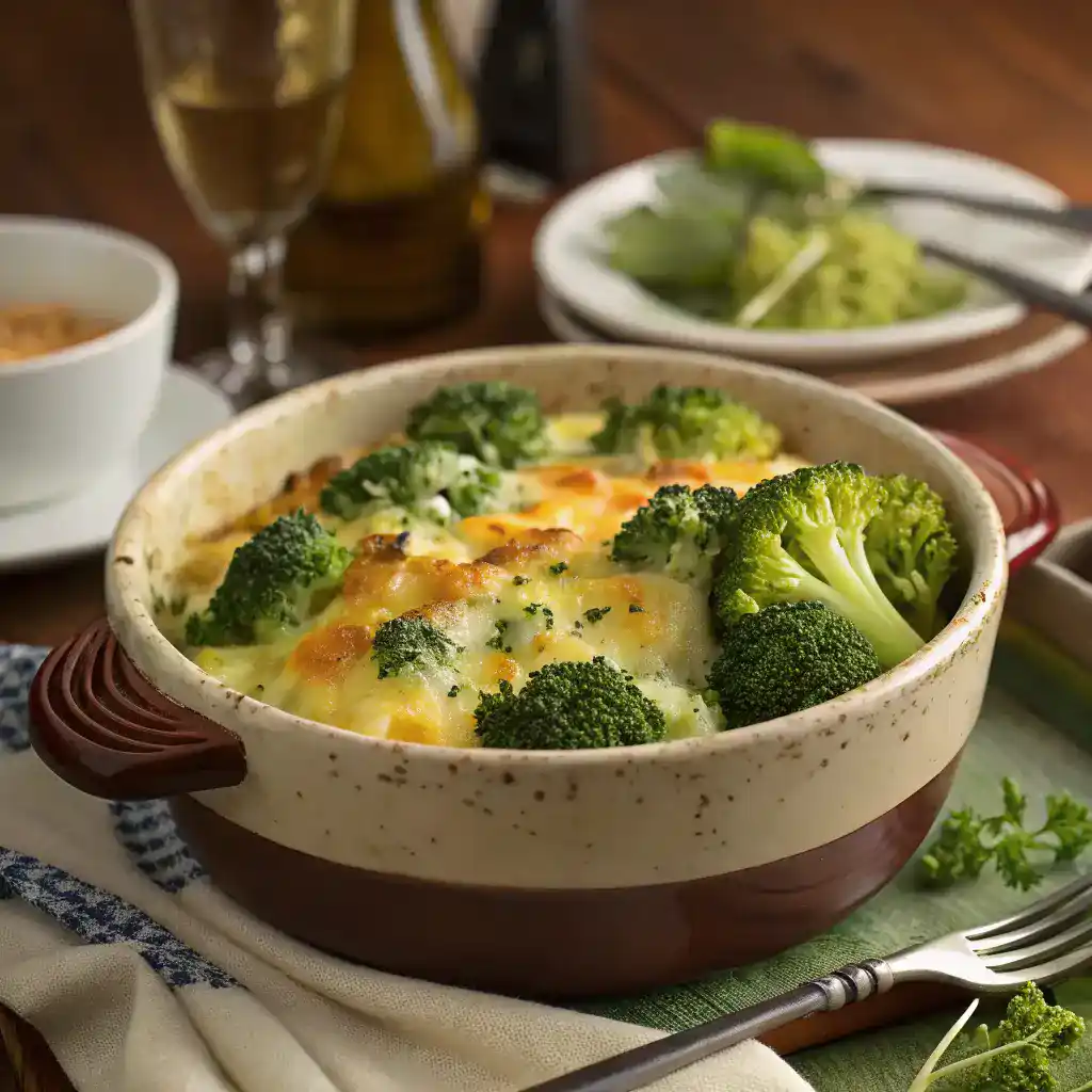 Comforting bowl of cheesy broccoli
