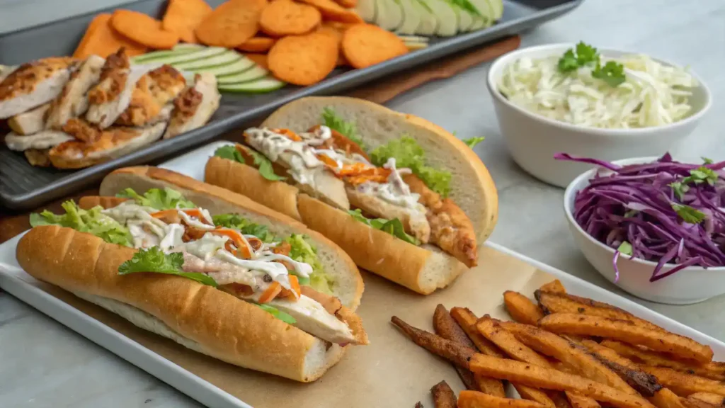 How to Serve White BBQ Chicken Subs