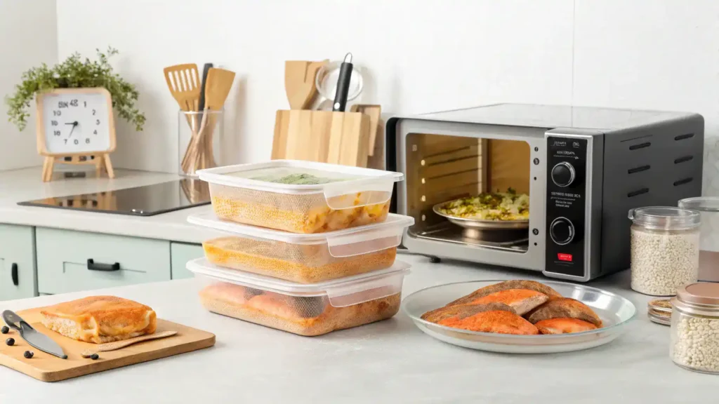 Storage and reheating tips for Cajun Honey Butter Salmon.