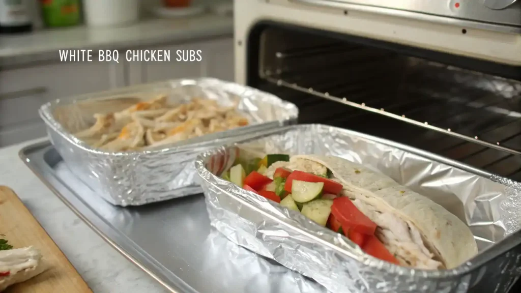 Make Ahead and Storage for White BBQ Chicken Subs
